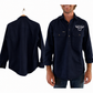 Mens long sleeve work shirt - Navy Blue