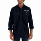 Mens long sleeve work shirt - Navy Blue