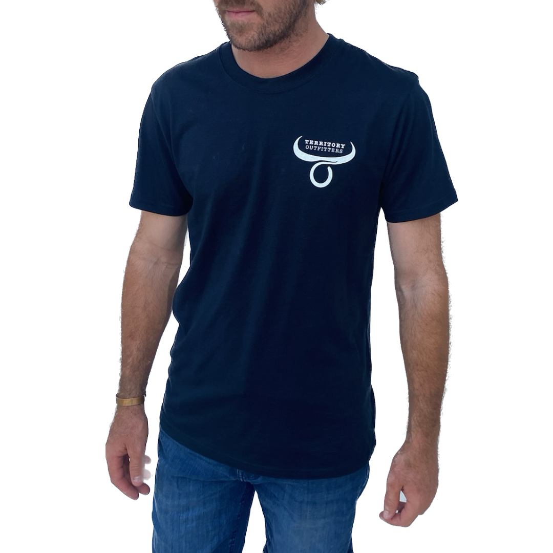 Mens cotton shirt - Dark Navy