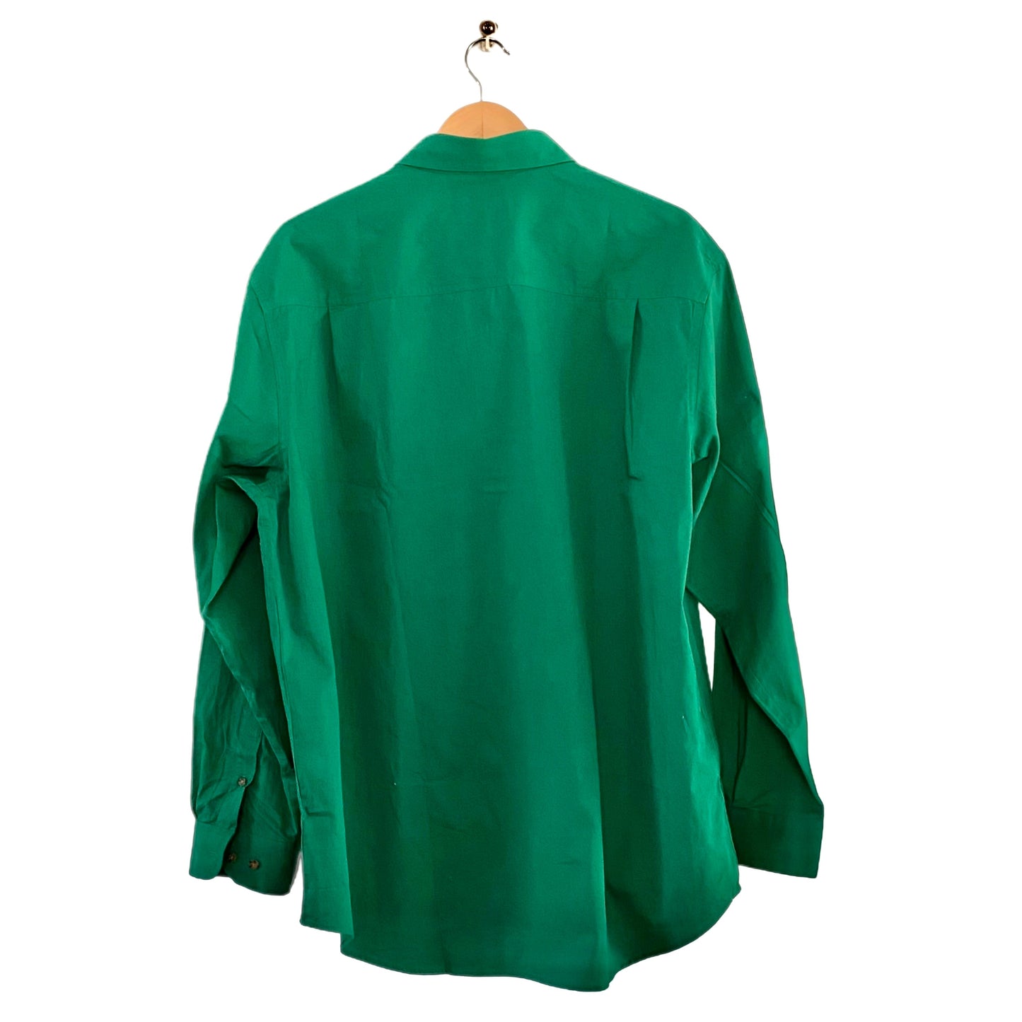 Mens long sleeve work shirt, no logo - Forest Green