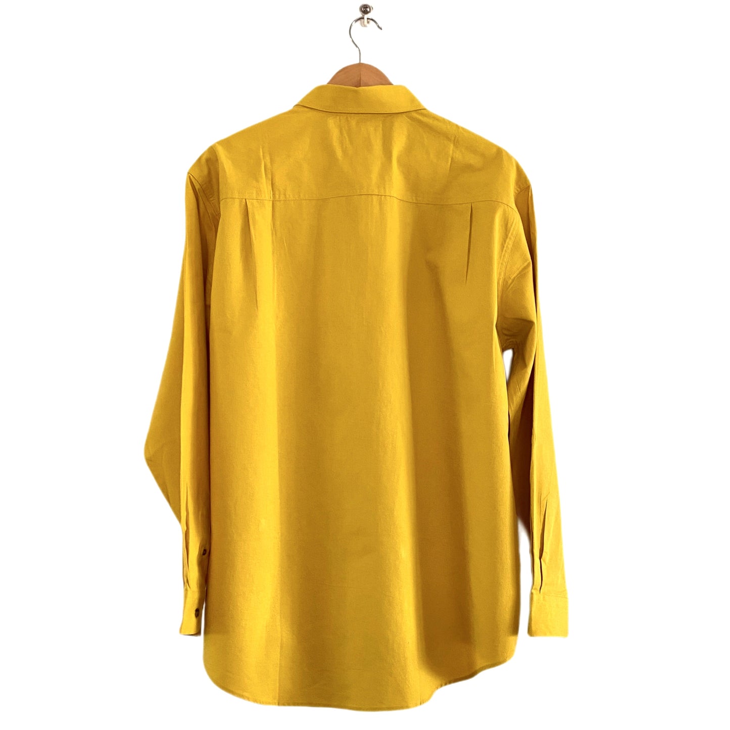 Mens long sleeve work shirt, no logo - Yellow